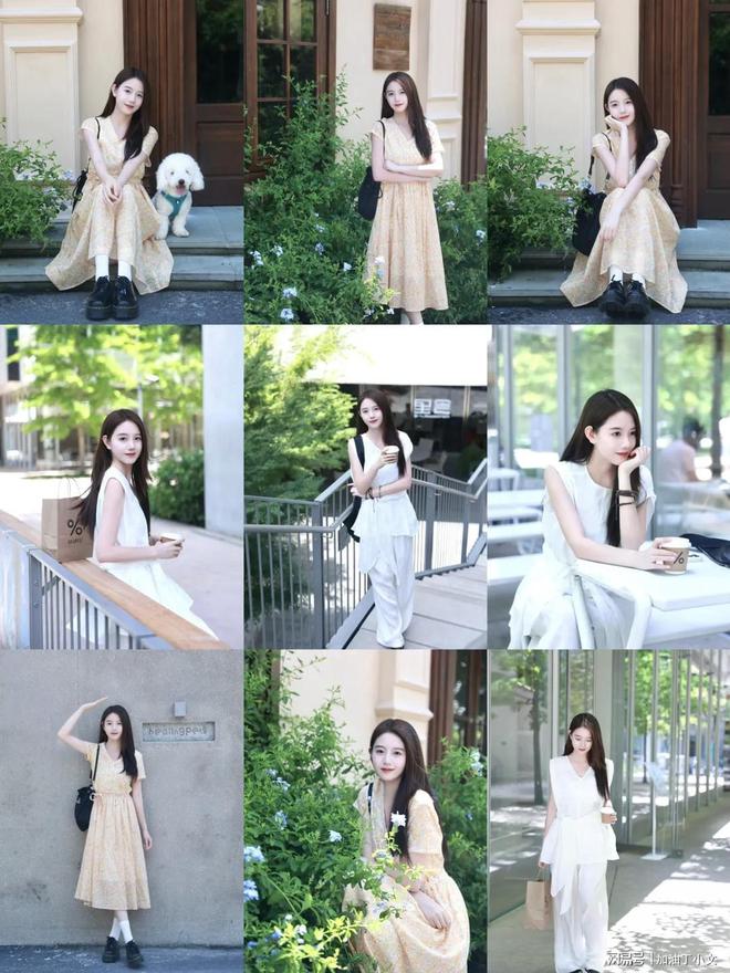 室外穿裙子拍照这些拍照姿势漂亮气质又清爽文艺甜美九游娱乐(图1)
