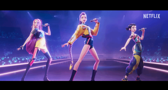 九游娱乐网飞动画《K-POP：猎魔女团》首支预告：K-Pop女团降妖除魔？(图1)