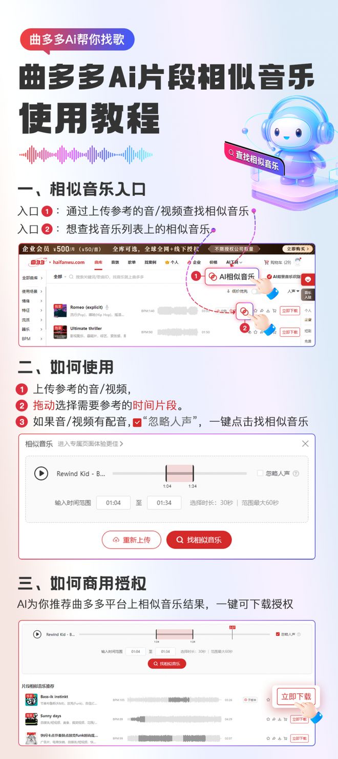 九游娱乐曲多多的“Ai相似音乐”如何破解商用音乐版权素材的搜索困局？(图1)